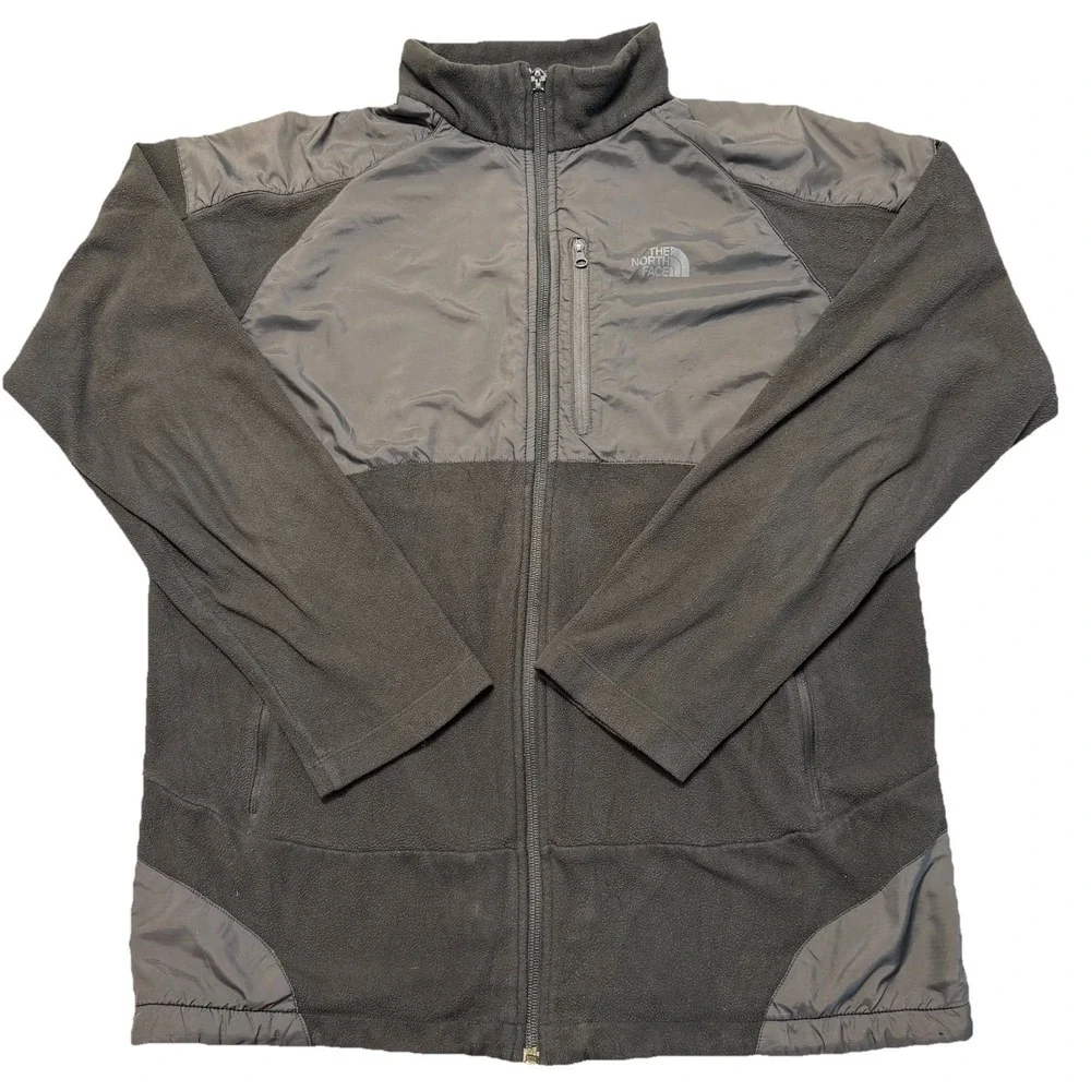 The North Face Cascade Polartec Fleece Jacket Mens L Black Full Zip Outdoor